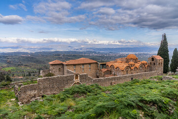 Fototapeta premium Archaeological Museum of Mystras at the old town of Mystra near the city of Sparta in Greece
