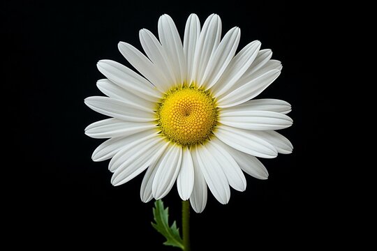 White daisy flower on a plain background. Generative AI