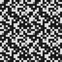 Fototapeta premium Camouflage texture pixel seamless pattern.