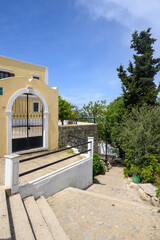 Fototapeta premium Greek architecture in Zia village on the island of Kos in Greece