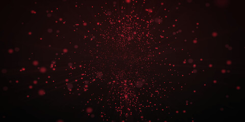 Abstract View from plasma fire Set of red glowing lights effects isolated on transparent background the universe is filled Flash with rays. A cluster of glowing lights of different sizes. Starlight.