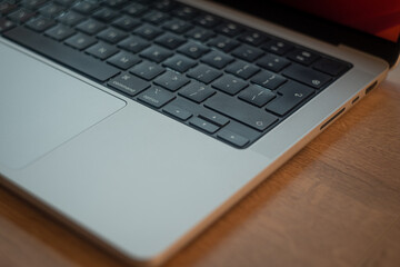 Arrows on the laptop keyboard