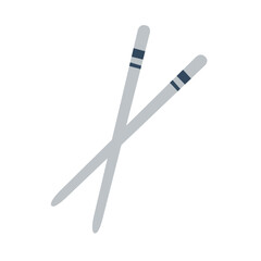 Minimalist Chopstick Illustration