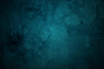 Textured blue grunge background. Blue concrete texture as a concept of horror and Halloween