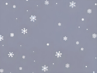 Snowflakes painted flat neutral colored background.