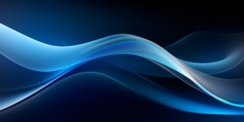 Fototapeta premium abstract blue wave background