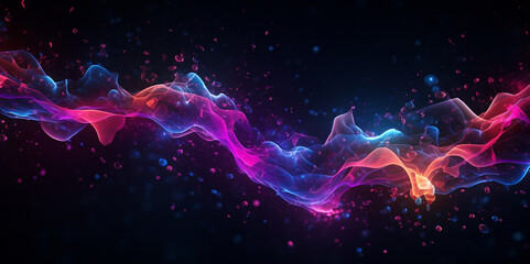 Abstract neon color wave background color rhythm background color wave background colorful smoke...