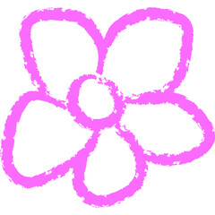 Chalk Drawing Flower Doodle