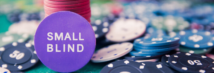 poker chips and the small blind chip