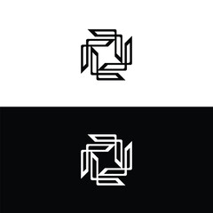 Unique circle vector logo design . Circle icon logo illustration