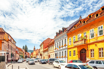 Altstadt, Brasov, Rumänien  - obrazy, fototapety, plakaty