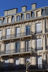 Naklejka premium Façade d’immeuble de la ville de Bordeaux