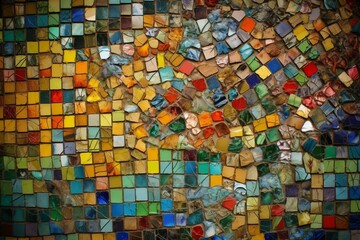 Colorful mosaic. Generative AI