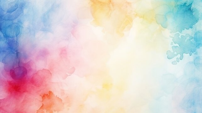 Abstract pastel watercolor background. AI generated image