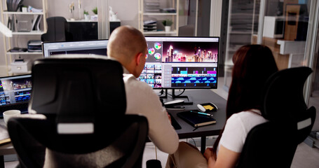 Video Editor Or Designer Using Editing Software Tech