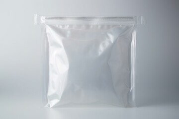 airtight pouch isolated on white. Generative AI