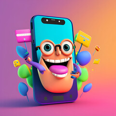 android with smartphone