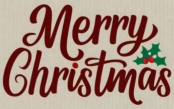 Merry christmas lettering calligraphy isolated on background. holiday illustration element. Merry Christmas script