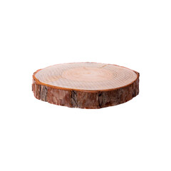 Wood log isolated on a white background png image