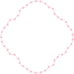 Heart Frame cute pink pastel decoration love pattern classic romantic horizontal vintage frames flower floral border art Elements design border decoration element decor