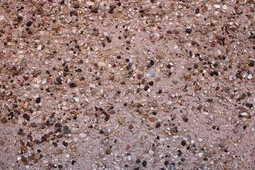 Stone cement wall render finish, up close picture