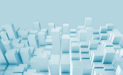 Geometric Cube Shape Abstract Background. 3d pentagon hexagon rendering.
