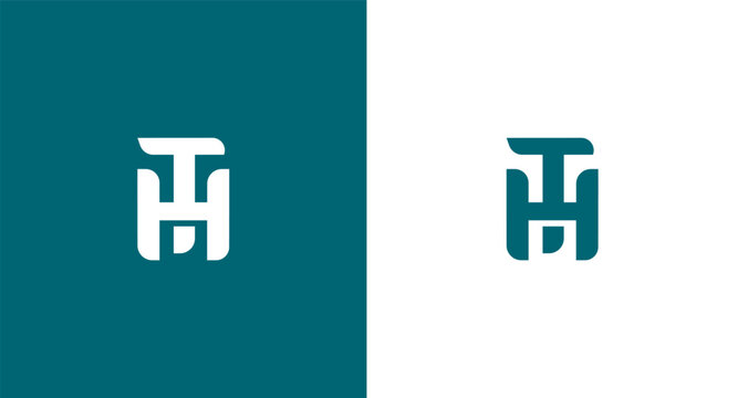 TH letter logo design vector template. Initial letter TH logo design, TH icon Brand identity Design Monogram Logo
