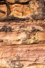 weathered sandstone textures in the desert 