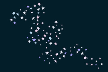 Star confetti. Abstract casual confetti background. Bright design pattern.