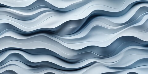 Obraz premium White seamless texture. Wavy background. Interior wall decoration. White background of abstract waves, generative ai