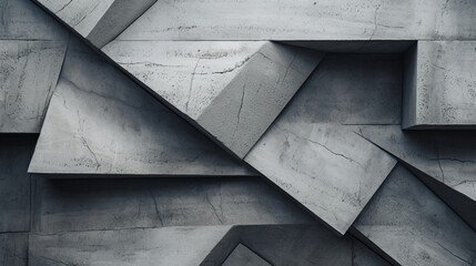 Abstract close-up of concrete textures on a brutalist building.