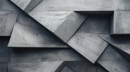 Photo sur Plexiglas Papier peint en béton Abstract close-up of concrete textures on a brutalist building.