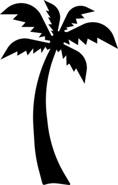 vector illustration of a palm tree on a transparent background