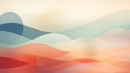 Craft a minimalist abstract background using translucent layers and soft, muted colors. - obrazy, fototapety, plakaty
