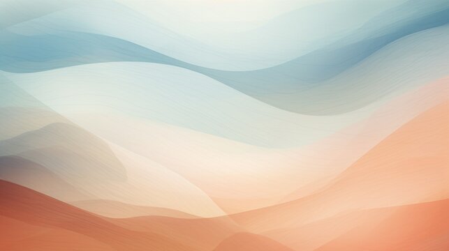 Fototapeta Craft a minimalist abstract background using translucent layers and soft, muted colors.