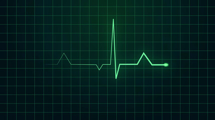 Blue glowing neon heart pulse. Heart beat. Healthcare vector medical background with heart cardiogram.