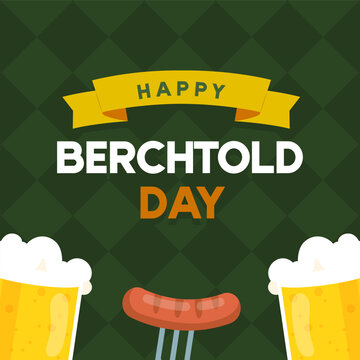 Berchtold day illustration vector background. Vector eps 10