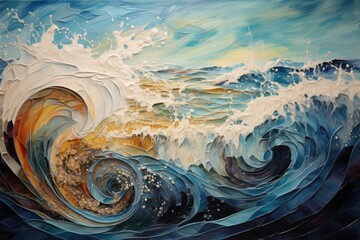 Sea waves and shells in an abstract interpretation 