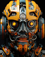 Fototapeta premium AI and Robot friend.