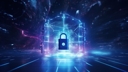 Concept of data protection and cybersecurity technology privacy, IT protect against some viruses
