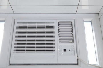 Antimicrobial air filtration in a medical room