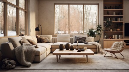 color of a nordic style living room