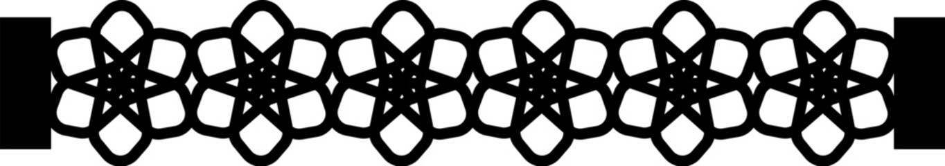 Elegant Flower Leather Bracelet Template. Elegant floral bracelet design. Bracelet design with intricate flower motifs