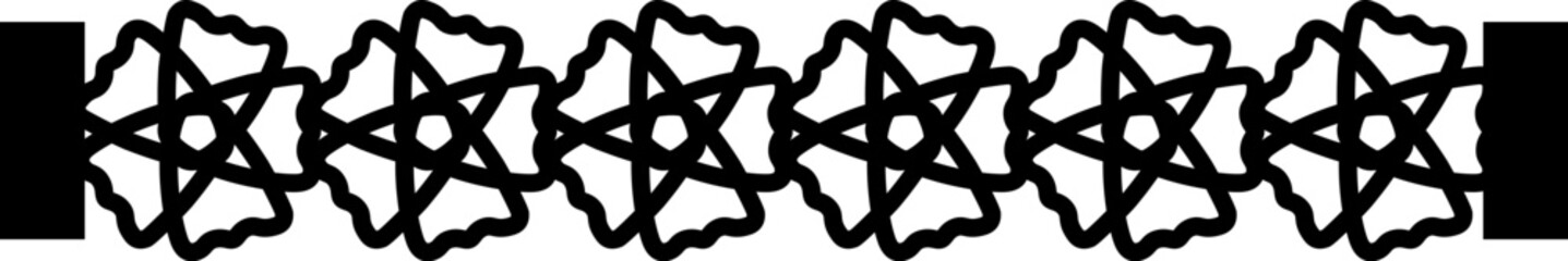 Elegant Flower Leather Bracelet Template. Elegant floral bracelet design. Bracelet design with intricate flower motifs