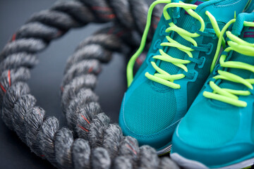 shoes in a gym