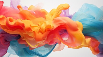 Fluid motion captures the essence of colorful dynamics in suspended animation.