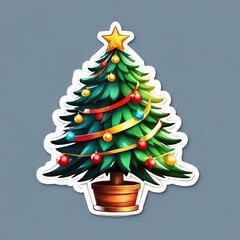 christmas tree design, beautiful and cartoon xmas tree vector, minimalistic illustration of a winter christmas tree, winter and christmas decoration