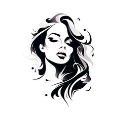 2D illustration of a female portrait