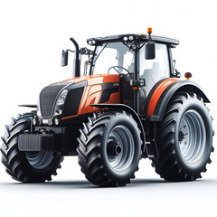 Obraz premium tractor isolated on white background 