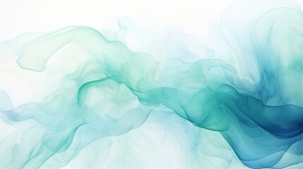 Fototapeta na wymiar Produce a calming watercolor abstract with flowing indigo and seafoam green tones.